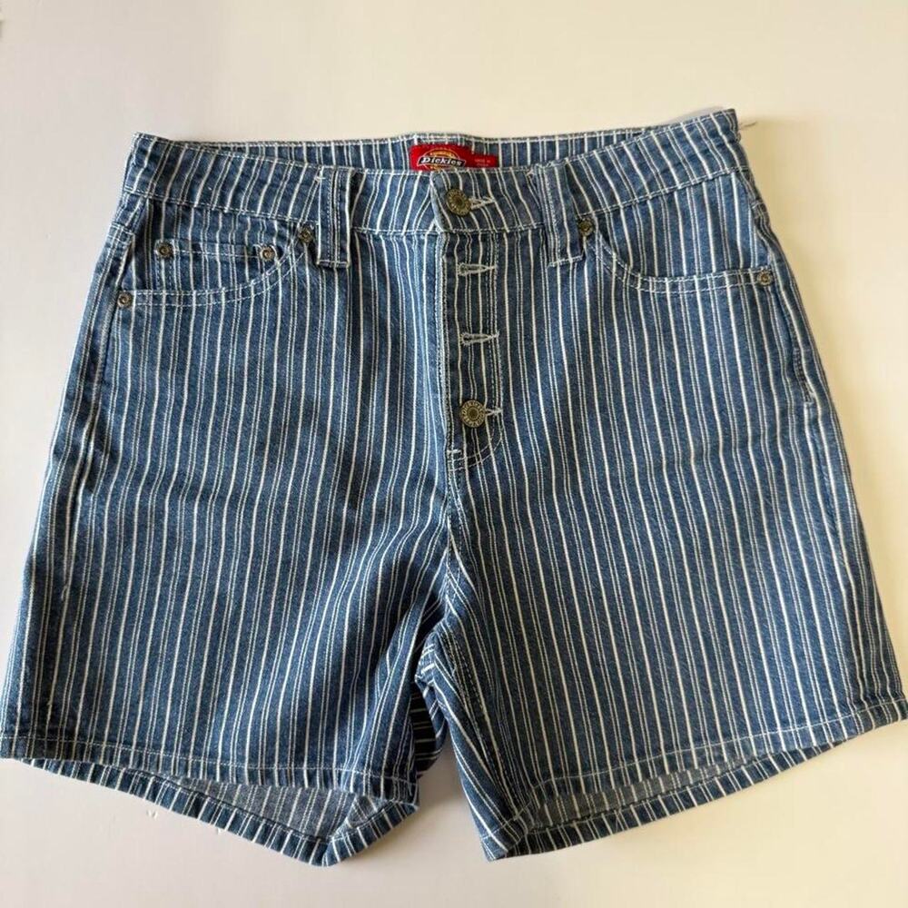 Dickies hickory stripe denim shorts